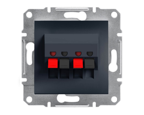 Розетка акустическая Аsfora антрацит