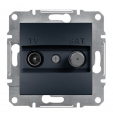 TV-SAT розетка концевая Asfora антрацит