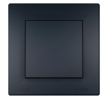 Выключатель самозажимной одноклавишный антрацит ip44 Аsfora