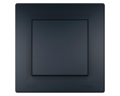 Вимикач самозатискний одноклавішний антрацит ip44 Аsfora