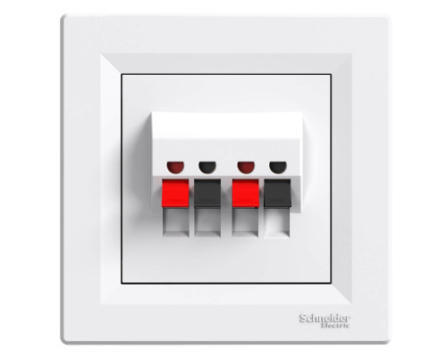 Розетка акустическая белый Аsfora