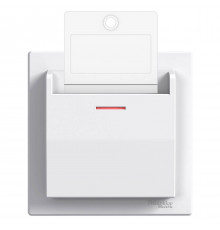 Карточный выключатель механический белый Аsfora