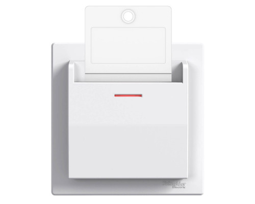 Карточный выключатель механический белый Аsfora