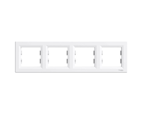 Рамка четырехпостовая горизонтальная, белая Аsfora