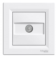 TV розетка 4db проходная белый Asfora