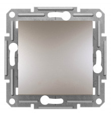 Выключатель самозажимной двухполюсний Аsfora бронза