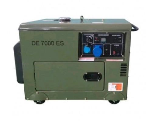 Дизельный генератор закрытого исполнения в металлическом кожухе DE 7000 ES