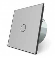 Бесконтактный диммер 1 сенсор серый стекло Livolo (VL-C701D-PRO-15)