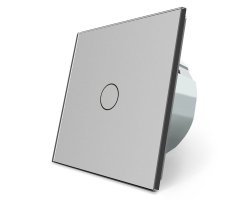 Бесконтактный диммер 1 сенсор серый стекло Livolo (VL-C701D-PRO-15)