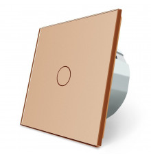 Бесконтактный диммер 1 сенсор золото стекло Livolo (VL-C701D-PRO-13)