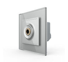 Бесконтактный выключатель 1 сенсор серый Sense Livolo (VL-C7FCU1-2IP)