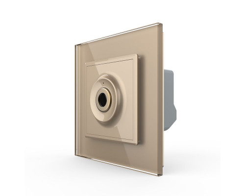 Бесконтактный выключатель 1 сенсор золотой Sense Livolo (VL-C7FCU1-2AP)