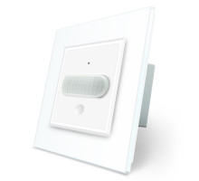 Датчик движения с сенсорным выключателем белый стекло Livolo (VL-C701RG-11)