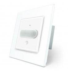 Датчик движения с сенсорным выключателем белый стекло Livolo (VL-C701RG-11)