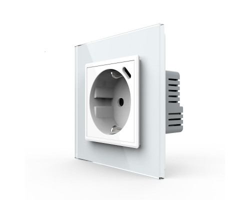 Электрическая розетка с портом USB-C белый Livolo (VL-C7CTF16A.UC18W-2WP)