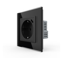 Электрическая розетка с портом USB-C черный Livolo (VL-C7CTF16A.UC18W-2BP)