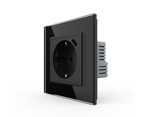 Электрическая розетка с портом USB-C черный Livolo (VL-C7CTF16A.UC18W-2BP)