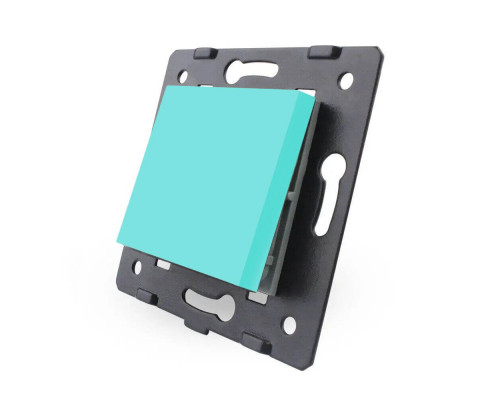 Механизм одноклавишный выключатель зеленый Livolo (VL-C7-K1-18)