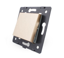 Механизм одноклавишный выключатель золото Livolo (VL-C7-K1-13)