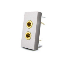 Механизм розетка аудио Banana серый Livolo (C7-91A-15)