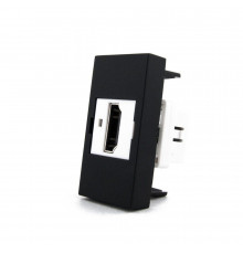Механизм розетка HDMI черный Livolo (C7-1HD-12)