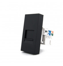 Механизм розетка интернет RJ-45 черный Livolo (C7-1C-12)