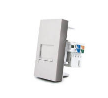 Механизм розетка интернет RJ-45 серый Livolo (C7-1C-15)