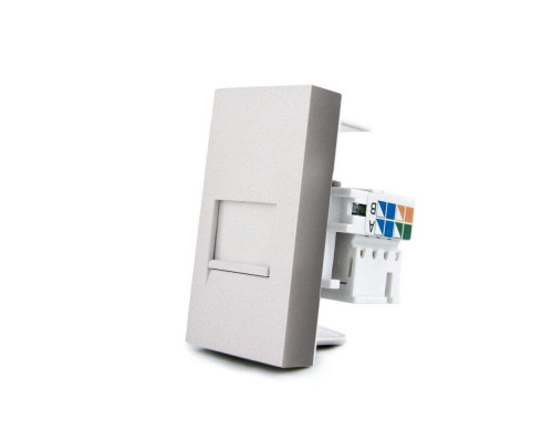 Механизм розетка интернет RJ-45 серый Livolo (C7-1C-15)