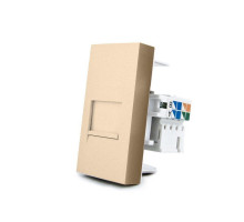 Механизм розетка интернет RJ-45 золото Livolo (C7-1C-13)