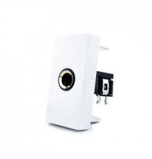 Механизм розетка микрофон JACK 6.3 мм белый Livolo (C7-1M-11)