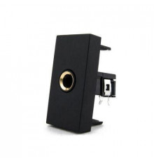 Механизм розетка микрофон JACK 6.3 мм черный Livolo (C7-1M-12)