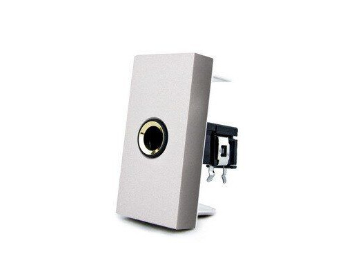 Механизм розетка микрофон JACK 6.3 мм серый Livolo (C7-1M-15)