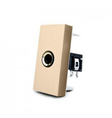 Механизм розетка микрофон JACK 6.3 мм золото Livolo (C7-1M-13)