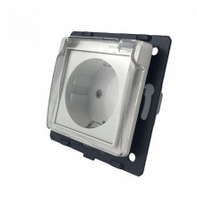 Механизм розетка влагозащищенная с крышкой белый Livolo (C7-C1EUWF-11)