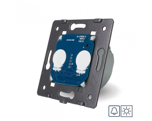 Механизм сенсорная кнопка 2 сенсора Импульсный выключатель Сухой контакт Livolo (VL-C702IH)