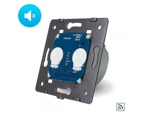 Механизм сенсорный бесшумный радиоуправляемый выключатель 2 сенсора Livolo (VL-C702QR)