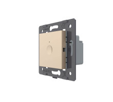 Механизм сенсорный проходной радиоуправляемый выключатель Sense 1 сенсор золото Livolo (782100313)