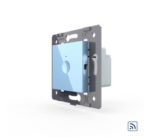 Механизм сенсорный радиоуправляемый выключатель Sense 1 сенсор голубой Livolo (782100119)