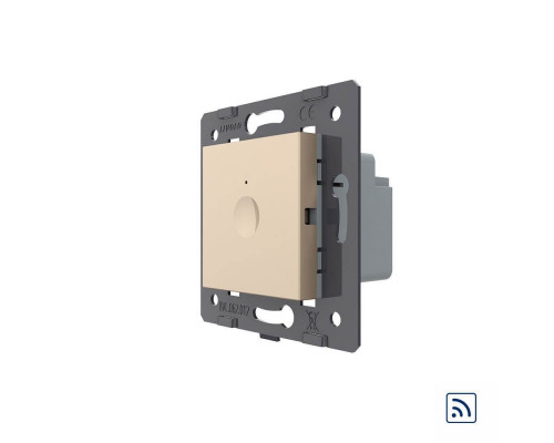 Механизм сенсорный радиоуправляемый выключатель Sense 1 сенсор золото Livolo (782100113)