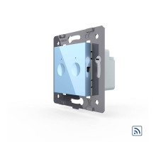 Механизм сенсорный радиоуправляемый выключатель Sense 2 сенсора голубой Livolo (782100219)