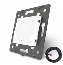 Механизм терморегулятор с выносним датчиком температуры для теплых полов белый Livolo (VL-C7-01TM2-11)