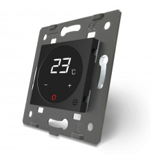 Механизм Терморегулятор со встроенным датчиком температуры черный Livolo (VL-01TM-12)