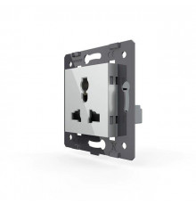 Механизм универсальная розетка 12 стандартов в 1 серый Livolo (C7-C1C-15)