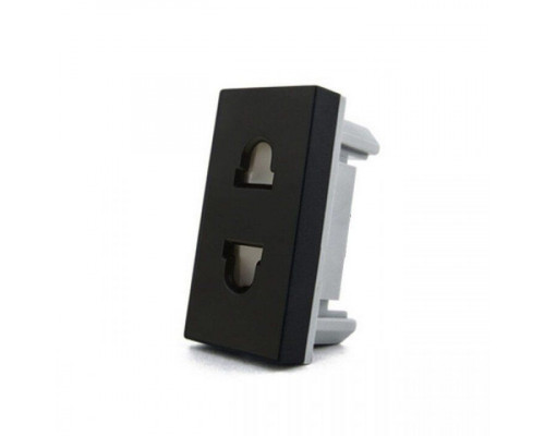 Механизм универсальная розетка 2 в 1 черный Livolo (C7-C1A-12)
