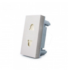 Механизм универсальная розетка 2 в 1 серый Livolo (C7-C1A-15)