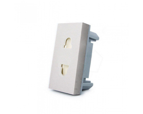 Механизм универсальная розетка 2 в 1 серый Livolo (C7-C1A-15)