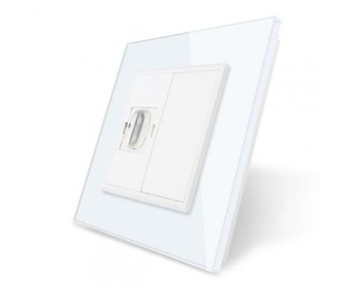 Розетка HDMI белый стекло Livolo (VL-C791HD-11)