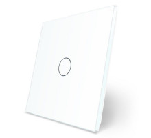 Сенсорная панель для выключателя 1 сенсор (1) белый стекло Livolo (C7-C1-11)