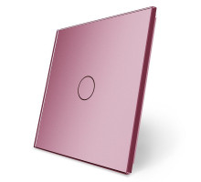 Сенсорная панель для выключателя 1 сенсор (1) розовый стекло Livolo (C7-C1-17)