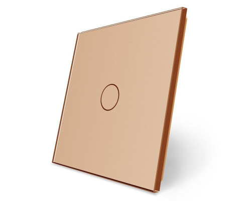 Сенсорная панель для выключателя 1 сенсор (1) золото стекло Livolo (C7-C1-13)